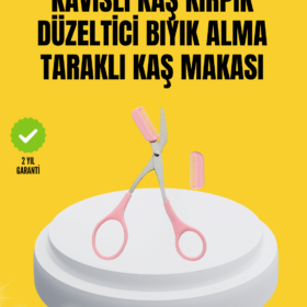 Kaş Kirpik ve Tırnak Çevresi Temizliği İçin Çok Fonksiyonlu Makas