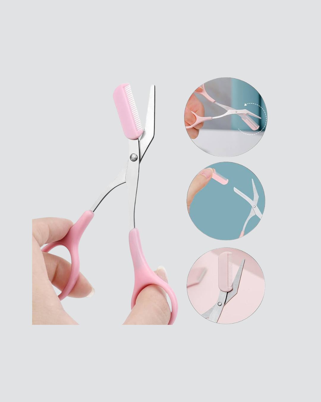 Taşınabilir Kaş ve Kirpik Düzenleme Makası – Ergonomik Tasarım - Görsel 4