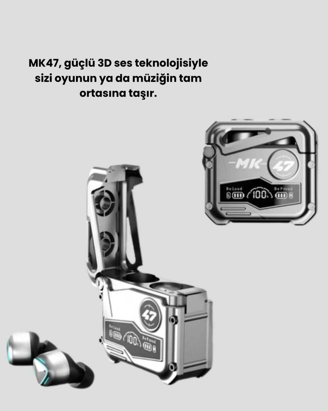 Suya Dayanıklı Kulak İçi Kablosuz Kulaklık – Ergonomik Tasarım ve Yüksek Pil Performansı - Görsel 3