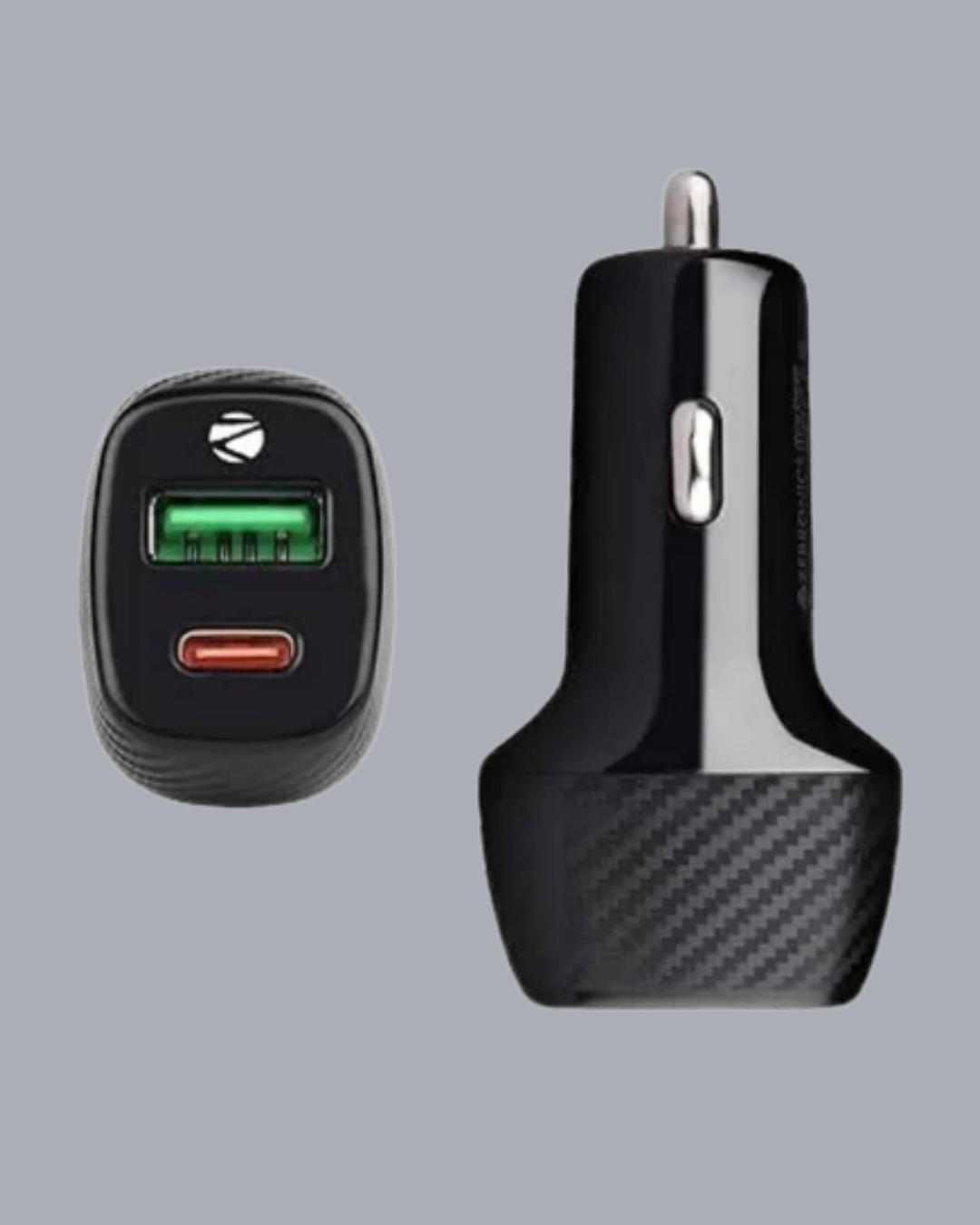 Kompakt Tasarımlı Type-C + USB Girişli Araç Şarj Başlığı - Görsel 4