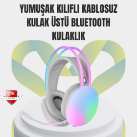 40mm Sürücülü RGB Kablosuz Kulaklık – Oyun ve Müzik için