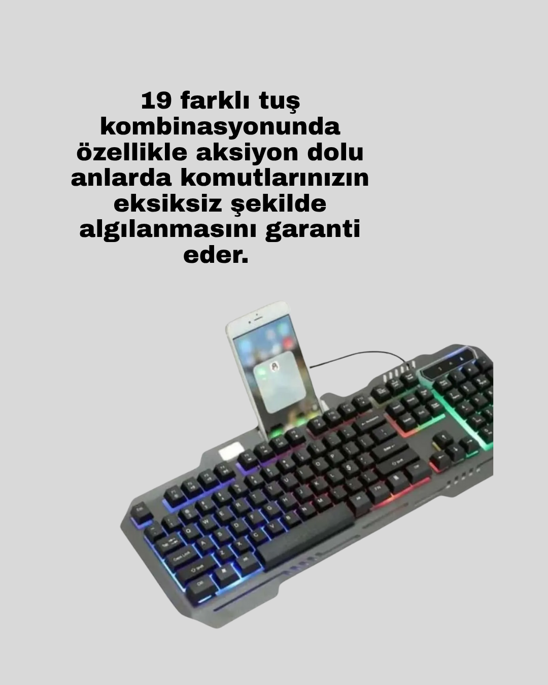 PG8018 LED Aydınlatmalı Mekanik Klavye Mouse – Oyunlarda Üstün Performans - Görsel 4
