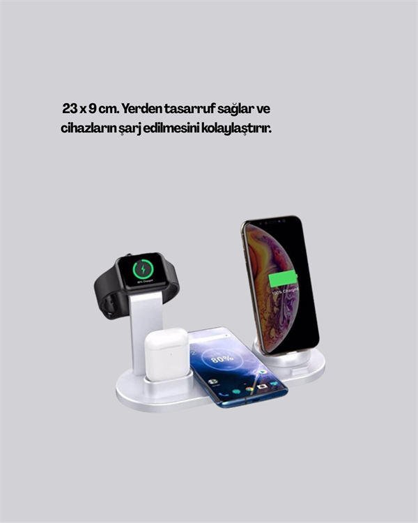 360° Döner Bağlantı Noktalı Kaymaz Taban – Akıllı Şarj Teknolojisiyle Donatılmış Geniş Uyumluluk - Görsel 5