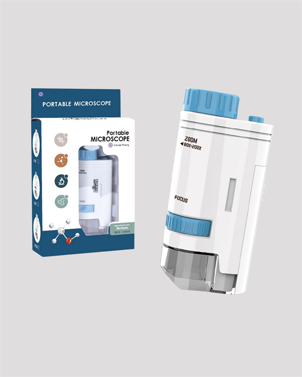 Taşınabilir LED Işıklı Cep Mikroskop – 80X–200X Büyütme - Görsel 4