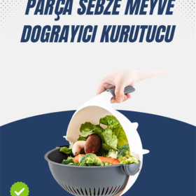 Sebze Doğrama ve Rendeleme İçin Pratik Mutfak Aparatı