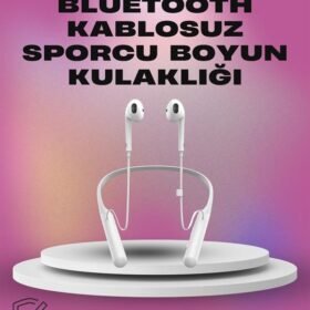 Uzun Pil Ömürlü Kablosuz Kulaklık – Boyun Askılı 100 Saat Kullanım
