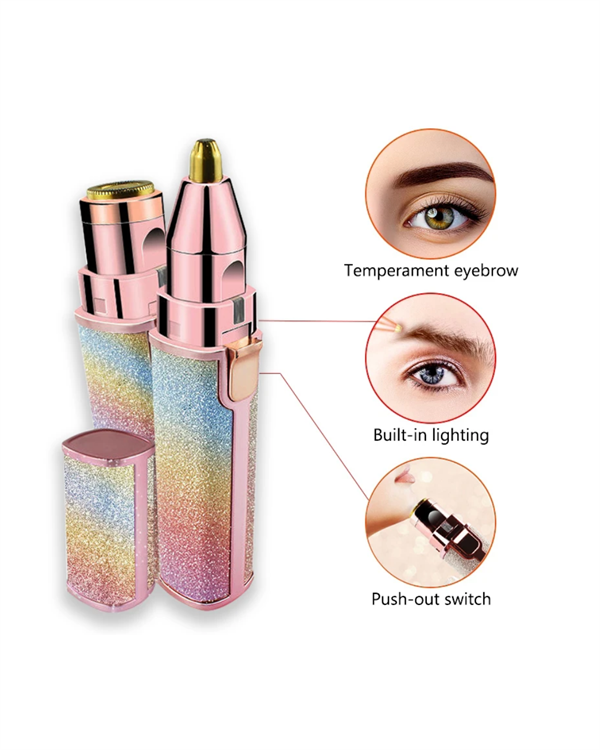 Mini USB Şarjlı Elektrikli Epilatör – Kaş ve Yüz Tüy Temizliği İçin 2'si 1 Arada - Görsel 4