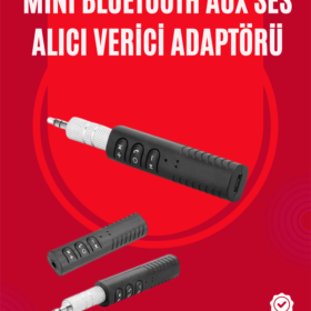 Taşınabilir Bluetooth Ses Alıcısı | 30 Dk Şarj 4 Saat Kullanım Geri Klipsli