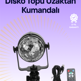 Taşınabilir ve Dayanıklı Plastik Kristal LED Disko Işığı