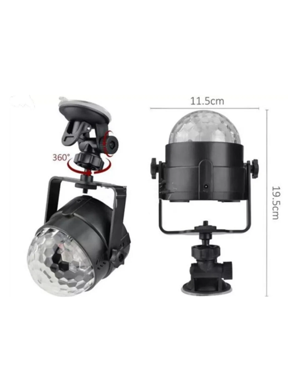 7 Farklı Aydınlatma Modu ve Ses Sensörlü Disko Topu Lambası - Görsel 4