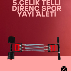 Ayarlanabilir Elastik Yaylı Ergonomik Tasarımlı Kas Güçlendirme Seti