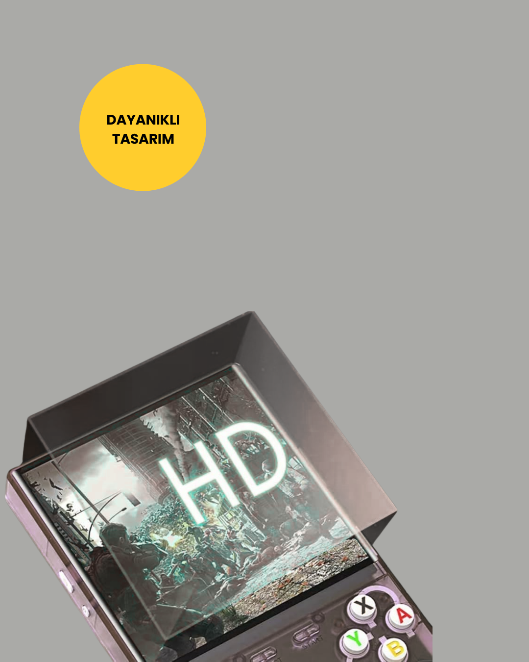 R36 Ultra 64GB Retro Oyun Konsolu 10.000 Oyunlu Taşınabilir El Konsolu - Görsel 2