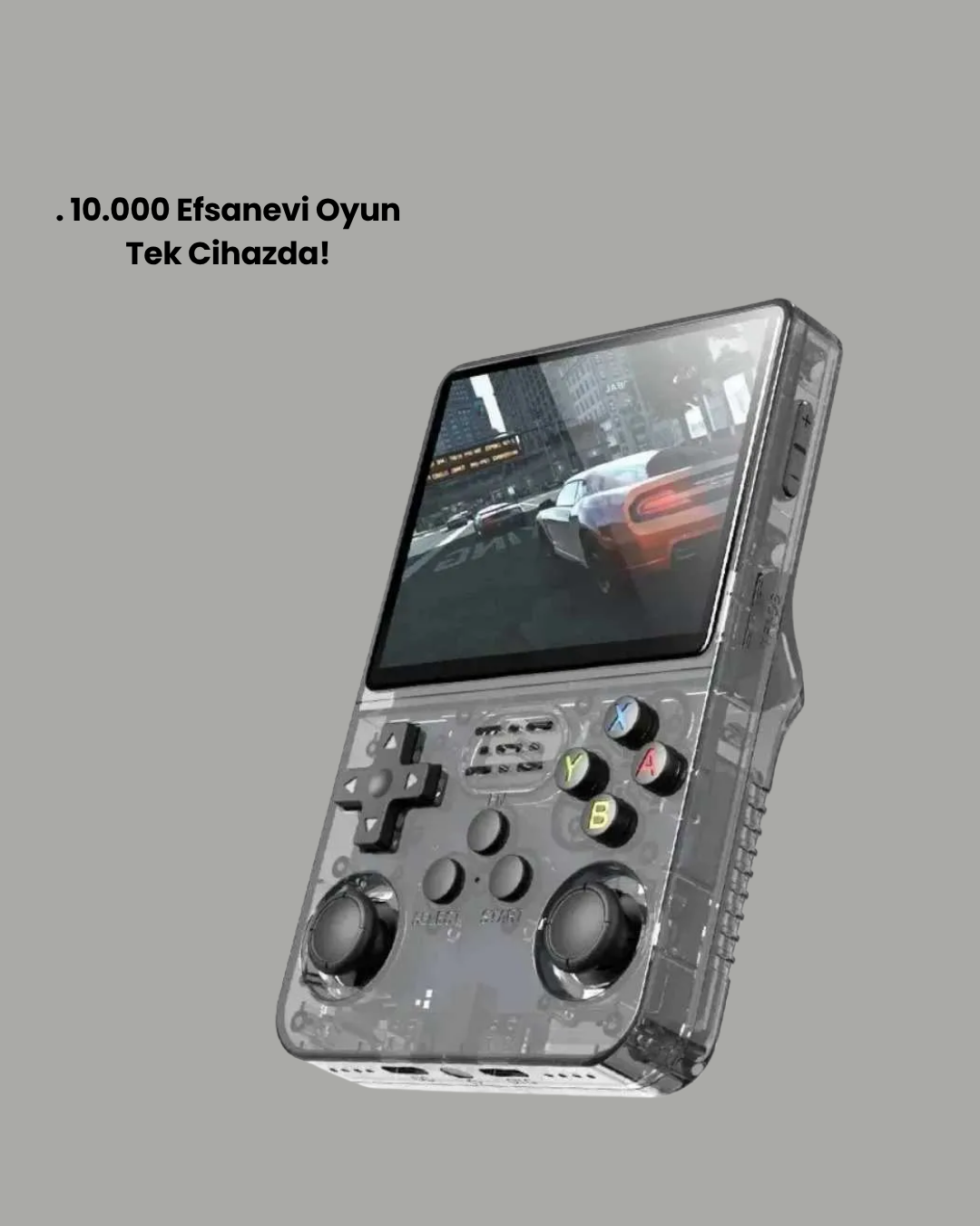 R36 Ultra 64GB Retro Oyun Konsolu 10.000 Oyunlu Taşınabilir El Konsolu - Görsel 3