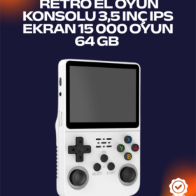 R36S Retro Oyun Cihazı – Çift MicroSD Desteği Çoklu Platform Uyumu 3200 mAh Batarya