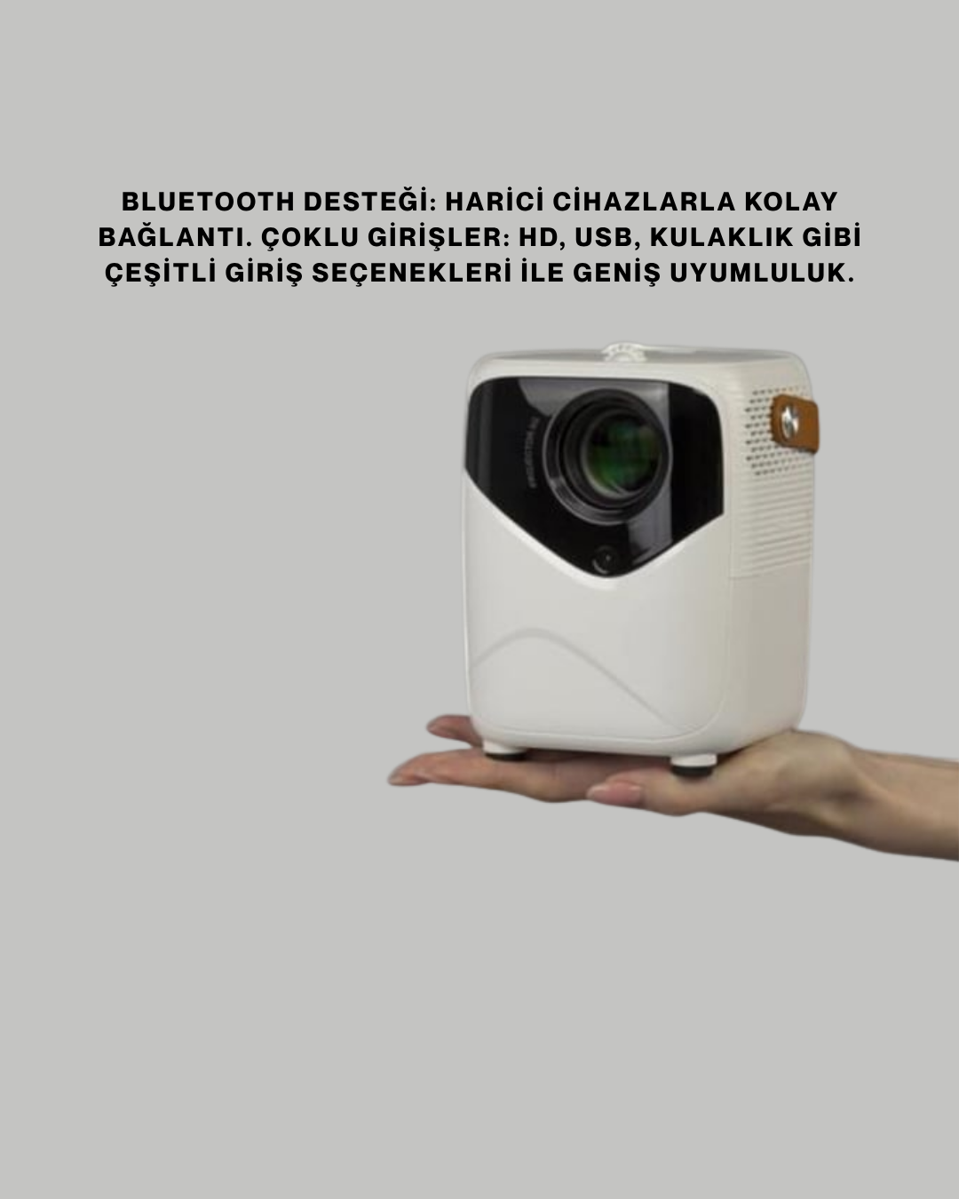 Çoklu Giriş Destekli Projektör – HDMI USB ve Kulaklık Bağlantı Seçenekleriyle Geniş Uyumluluk - Görsel 5