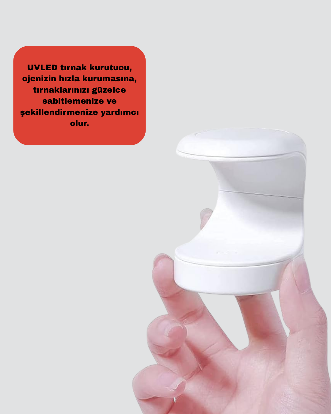 USB Bağlantılı Tırnak Kurutucu – Bilgisayar ve Powerbank ile Uyumlu - Görsel 3