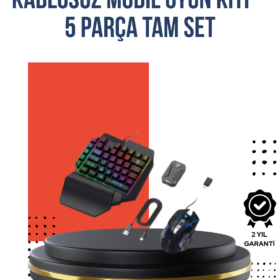 RGB Klavye + Mouse + Dönüştürücü Seti – Mobil Oyunlarda Üstün Kontrol