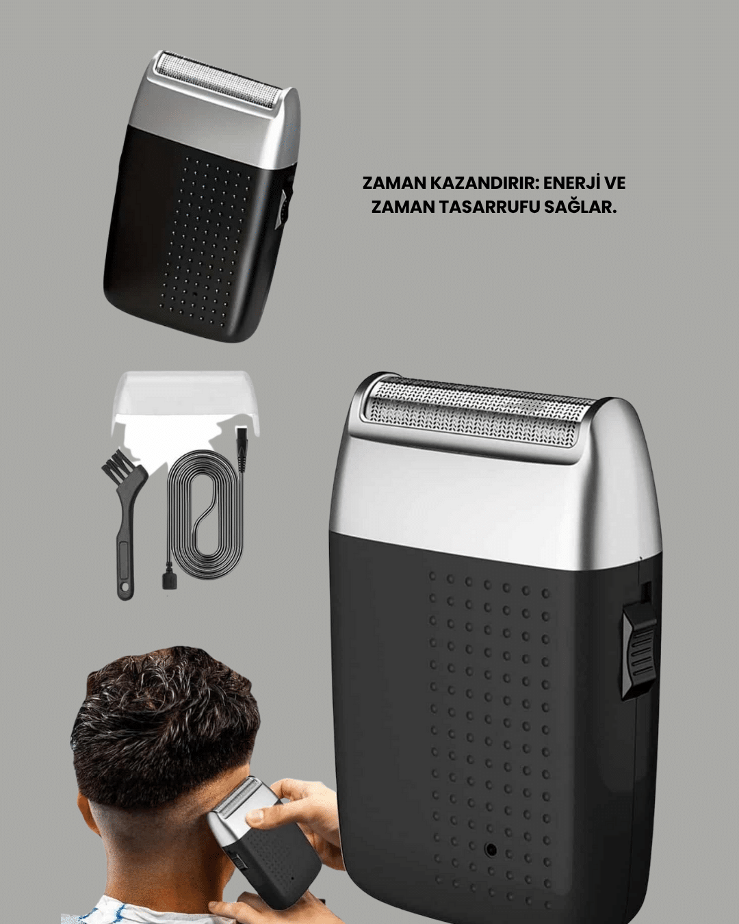 Evde Kişisel Bakımın Yeni Yolu – Kompakt ve Ergonomik Tıraş Makinesi - Görsel 2