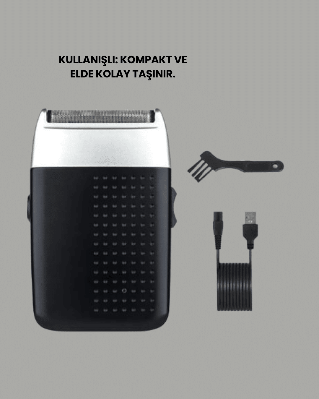 Evde Kuaför Konforu: USB Şarjlı Saç ve Sakal Kesme Makinesi - Görsel 3