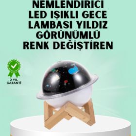 Projektör ışığı bulunan USB bağlantılı mini aromaterapi destekli hava nemlendirici