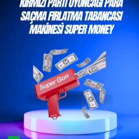 AA Pil ile Çalışan Kolay Kullanımlı Kâğıt Fırlatıcı Oyuncak