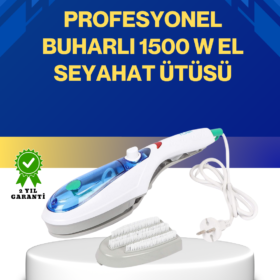 Kompakt Buharlı Ütü 1500W | Tüm Yüzeyler İçin Pratik ve Etkili