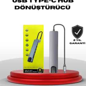 4K HDMI Çıkışlı Gigabit Ethernet'li USB‑C Çoklu Port Hub