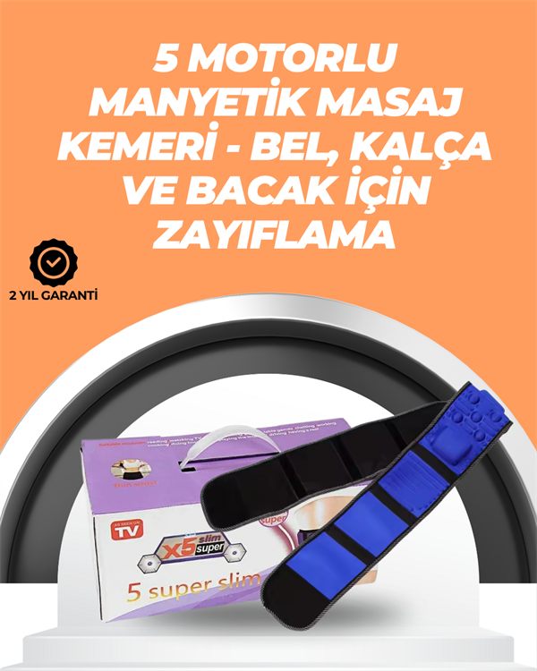 Şarj Edilebilir 7.2W Gücünde Çok Bölgeli Masaj Kemeri – Kolay Taşınabilir ve Pratik Kullanım