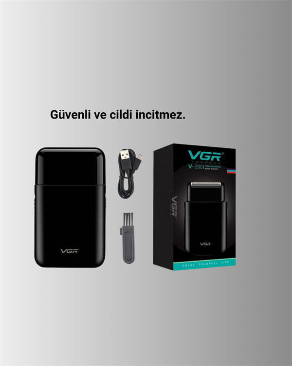 USB Şarjlı Traş Makinesi – Piston + Ağ Başlık 600 mAh Batarya - Görsel 2