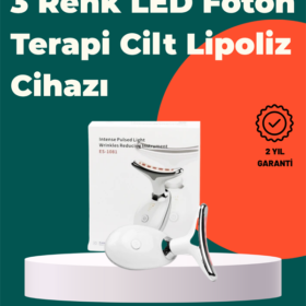 Kompakt ve Taşınabilir Cilt Bakım Cihazı – 3 Fonksiyonlu USB Şarjlı LED Işıklı Güzellik Aleti