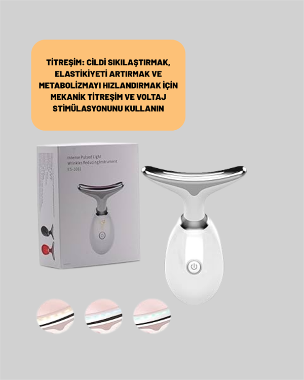 Şarjlı Akıllı Cilt Temizleme ve Nemlendirme Cihazı – 500 mAh Otomatik Kapanma ve EMS Modlu - Görsel 3