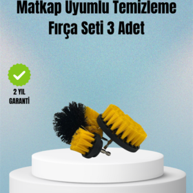 Matkap Uyumlu Temizlik Fırçası – Kablolu ve Akülü Matkaplarla Kullanılabilir