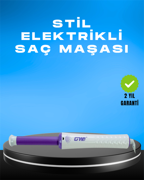 GW Saç Kıvırma Makinesi – 360° Döner Başlık Negatif İyon Teknolojisiyle