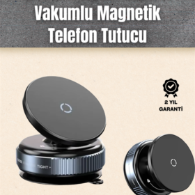 Çok Yönlü Döner Başlıklı Vakumlu Araç Telefon Standı – Sert Yollarda Stabil Kullanım