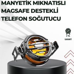 Telefon Soğutucu | LED Işık Efektli | Power Aparatlı | Sessiz ve Taşınabilir Model