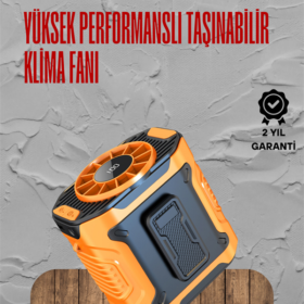 Turbo Mini Fan – Dijital Ekranlı Sessiz & Şarjlı Serinlik!