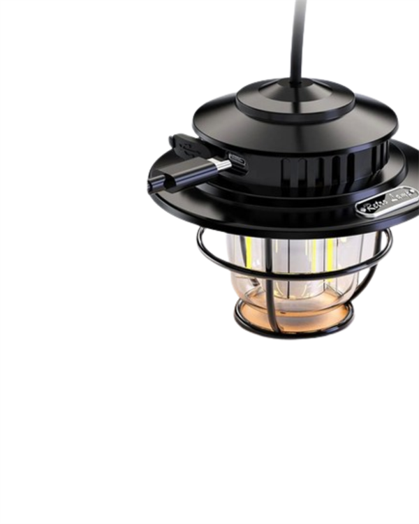 4 Fonksiyonlu Dekoratif Kamp Lambası – Tungsten Ampul USB Çıkışlı - Görsel 4