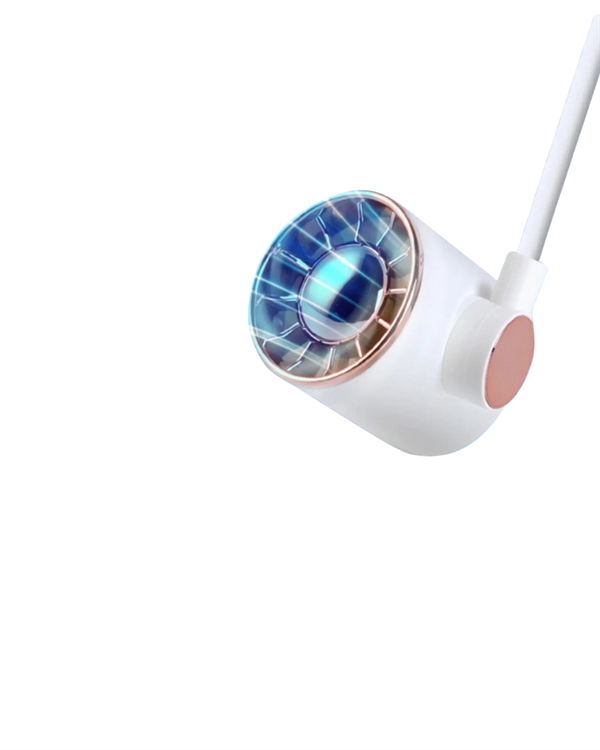 Boyuna Asılan Taşınabilir Küçük Fan | Turbo Motor 5 Kanat Katlanabilir Gövde - Görsel 4