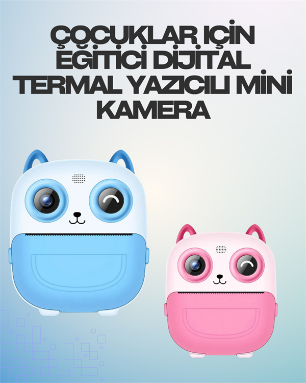 Termal Yazıcılı Dijital Kamera – USB Şarjlı HD Video Destekli