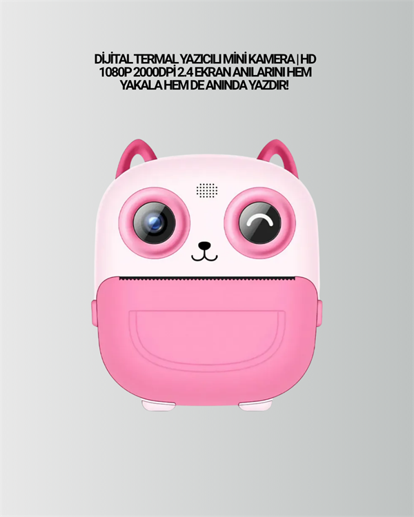 Termal Yazıcılı Dijital Kamera – USB Şarjlı HD Video Destekli - Görsel 2