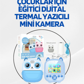 Dijital Termal Yazıcılı Mini Kamera – HD Video & Anında Fotoğraf Çıktısı