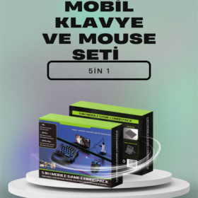 Ergonomik Tasarımlı Kablosuz Oyun Seti – Mobil Cihazlarla Uyumlu Klavye Mouse Kiti