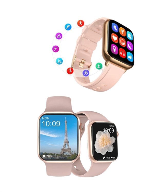 Nabız ve Uyku Takipli Akıllı Saat – Adımsayar GPS Suya Dayanıklı Sesli Görüşme Özellikli - Görsel 4