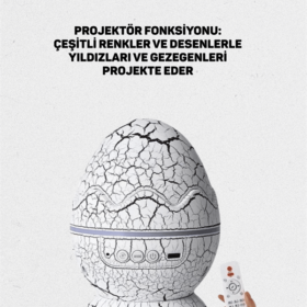 Bluetooth Hoparlör Özellikli 7 Renkli Gece Aydınlatması