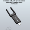 USB 3.0 Wireless Adaptör – 2.4GHz & 5GHz Destekli