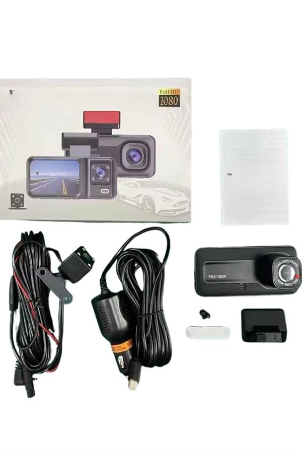 Ön ve Arka Kameralı 2 İnç 1080P Full HD DVR Araç İçi Ekran - Görsel 4