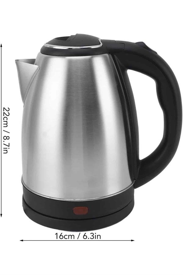 Elektrikli Paslanmaz Çelik Su Isıtcı Çelik Kettle 1.8 Lt. Uzun Ömürlü - Görsel 5