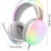 Yeni Nesil Kulak Üstü Kablosuz Uzun Ömürlü RGB Işıklı Bluetooth Kulaklık