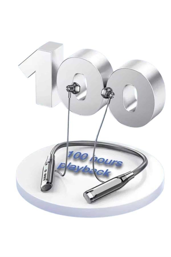 120 Saat Bluetooth Kulaklık Kablolu Boyun Askılı SD Kart Girişli ANC Özellikli - Görsel 5