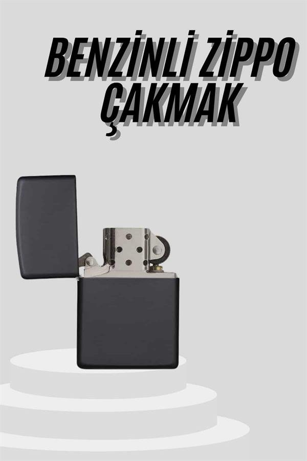 Çakmak Parlak Siyah Doldurulabilir Hedyelik Eşya - Görsel 2